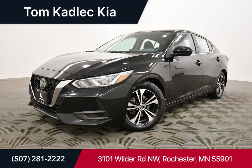 Super Black 2021 Nissan Sentra SV FWD Sedan Front-Wheel Drive Continuously Variable Transmission