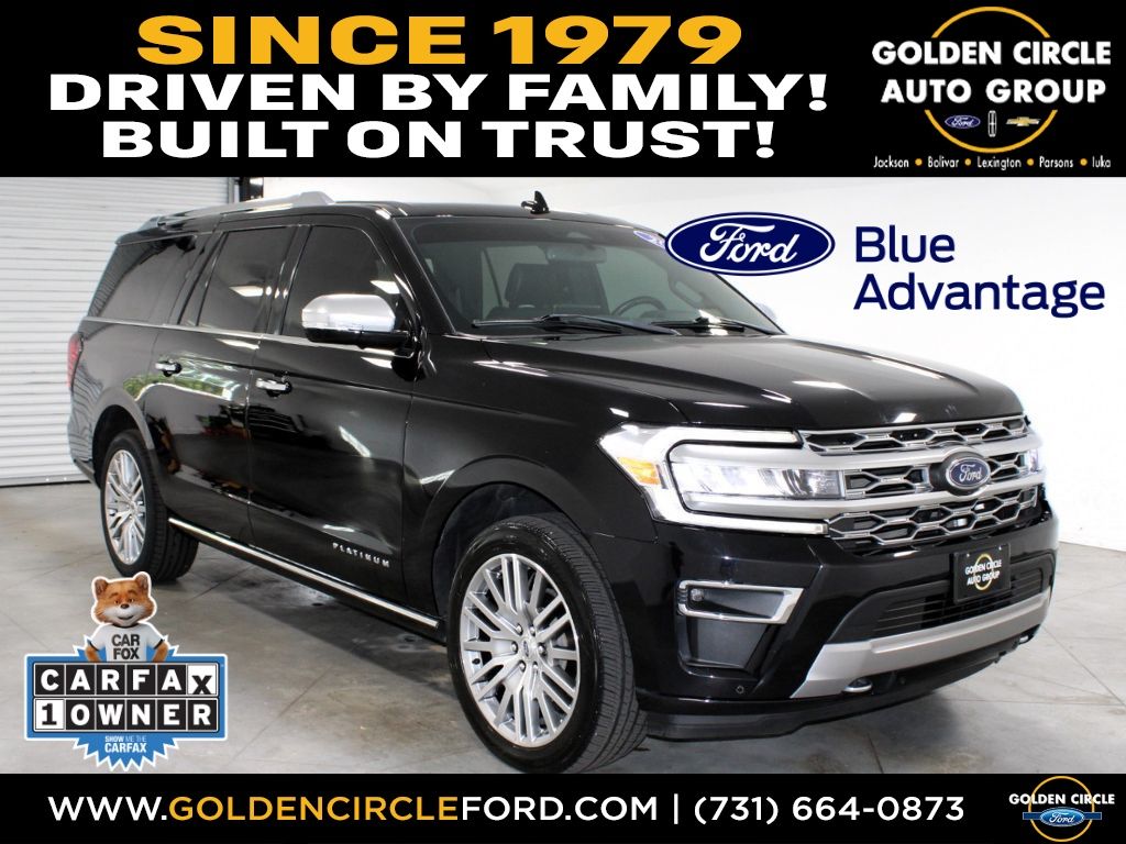 Agate Black Metallic 2023 Ford Expedition MAX Platinum 4WD SUV / Crossover Four-Wheel Drive Automatic