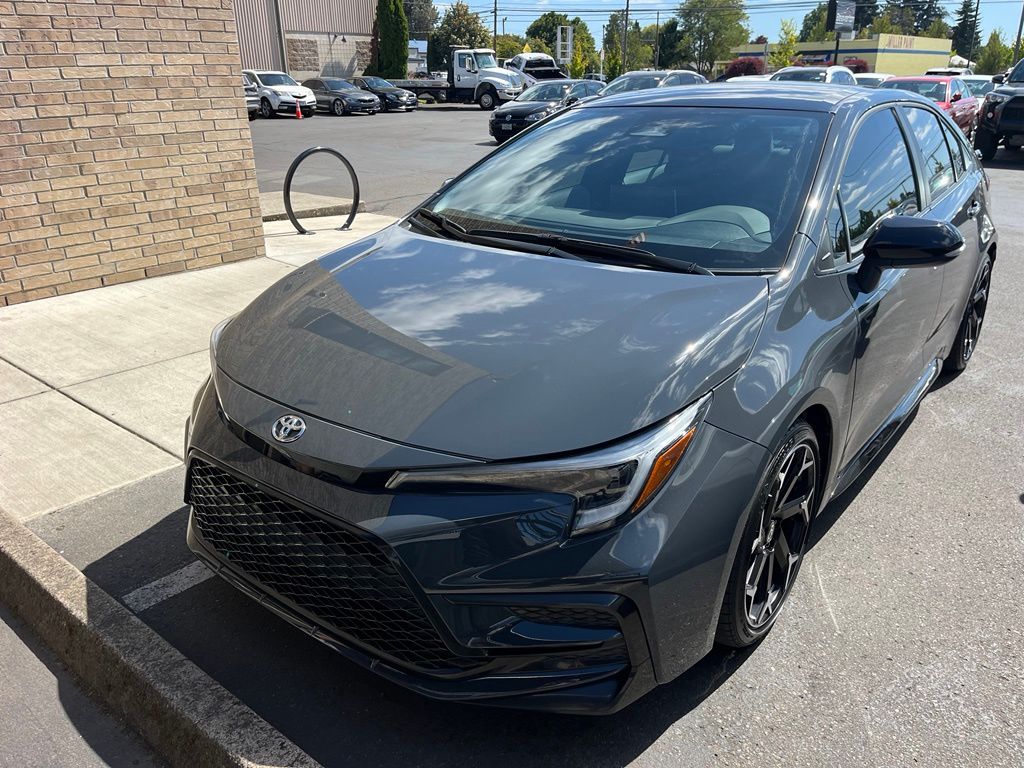 Midnight Black Metallic 2025 Toyota Corolla Sedan Front-Wheel Drive Continuously Variable Transmission