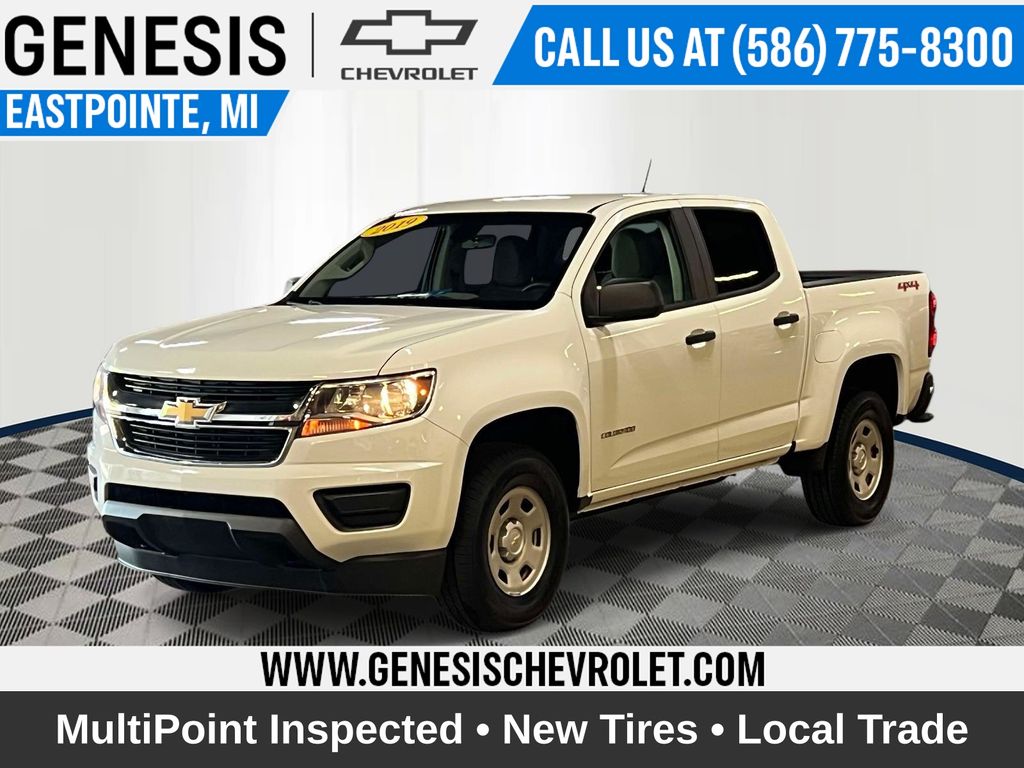 Summit White 2019 Chevrolet Colorado Pickup Truck Four-Wheel Drive 8-Speed Automatic