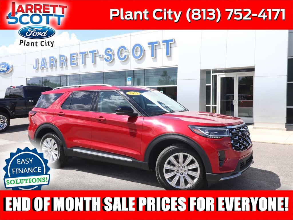 Rapid Red Metallic Tinted Clearcoat 2025 Ford Explorer SUV / Crossover All-Wheel Drive Automatic