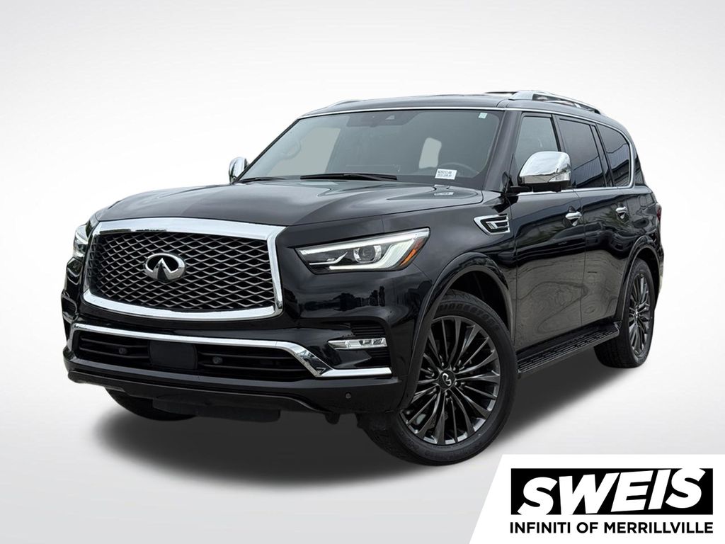 Black Obsidian 2022 INFINITI QX80 SUV / Crossover All-Wheel Drive 7-Speed Automatic