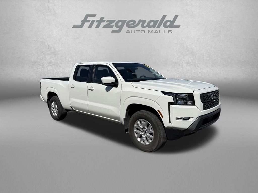 Glacier White 2024 Nissan Frontier Pickup Truck Four-Wheel Drive 9-Speed Automatic Overdrive