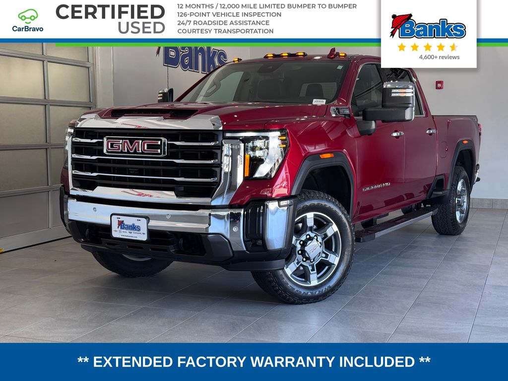 Volcanic Red Tintcoat 2025 GMC Sierra 2500HD Pickup Truck Four-Wheel Drive Automatic