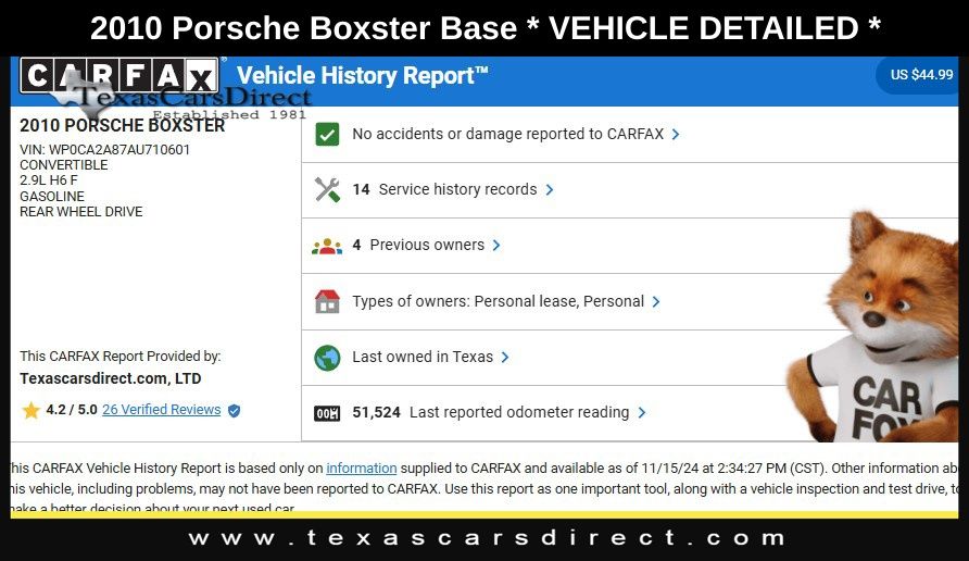 2010 Porsche Boxster Base 10