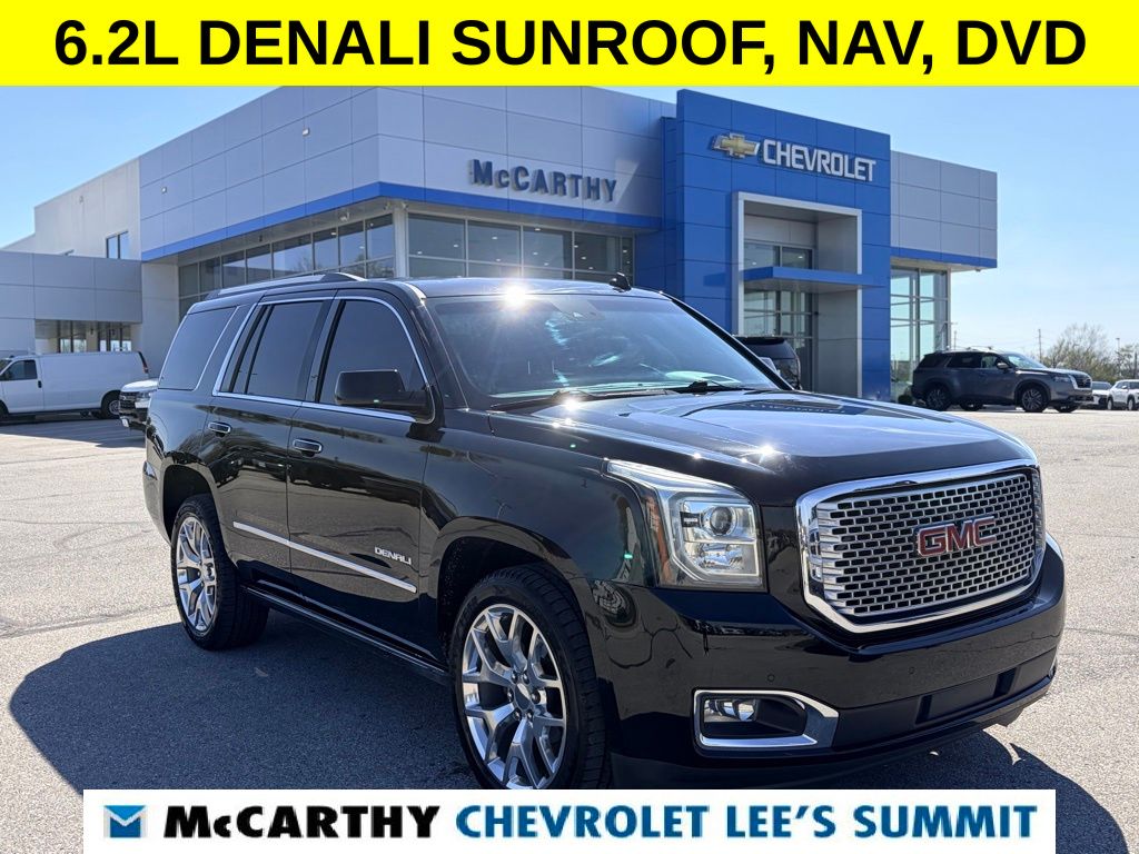 Onyx Black 2015 GMC Yukon Denali 4WD SUV / Crossover Four-Wheel Drive 6-Speed Automatic Overdrive