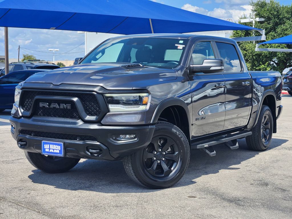 Gray (Granite Crystal Metallic Clearcoat) 2022 RAM 1500 Pickup Truck Four-Wheel Drive 8-Speed Automatic