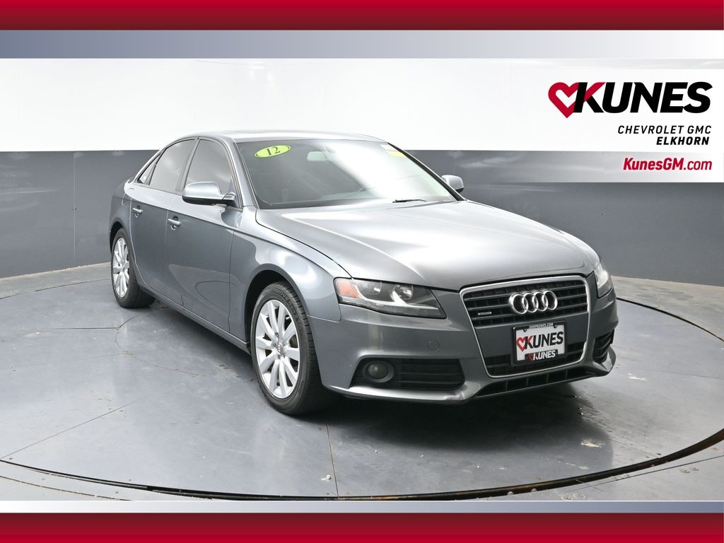 Gray 2012 Audi A4 Sedan All-Wheel Drive 8-Speed Automatic