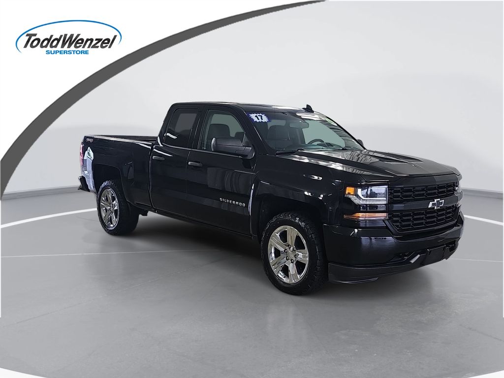 Black 2017 Chevrolet Silverado 1500 Pickup Truck Four-Wheel Drive 6-Speed Automatic Overdrive
