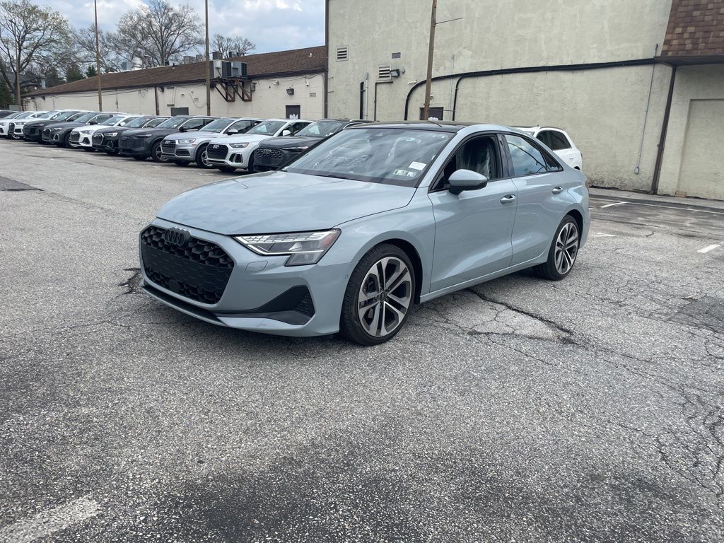 Arrow Gray Pearl Effect 2025 Audi A3 quattro Premium Plus 40 TFSI Sedan All-Wheel Drive 7-Speed Automatic