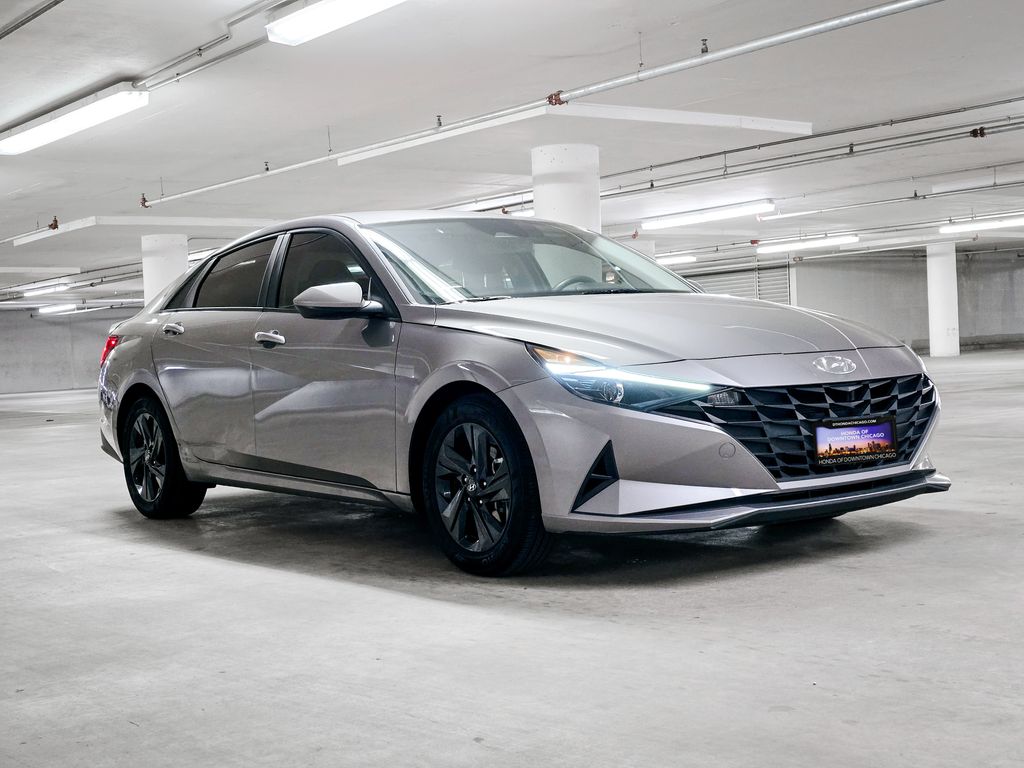 2021 Hyundai Elantra Hybrid Blue 4