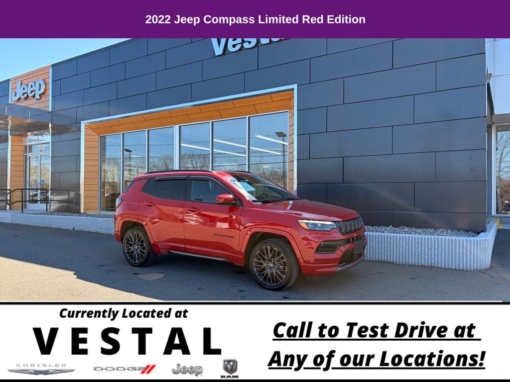 Redline Pearlcoat 2022 Jeep Compass SUV / Crossover 9-Speed Automatic