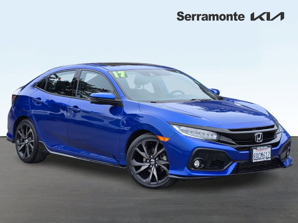 Crystal Black Pearl 2017 Honda Civic Hatchback Hatchback Front-Wheel Drive Continuously Variable Transmission