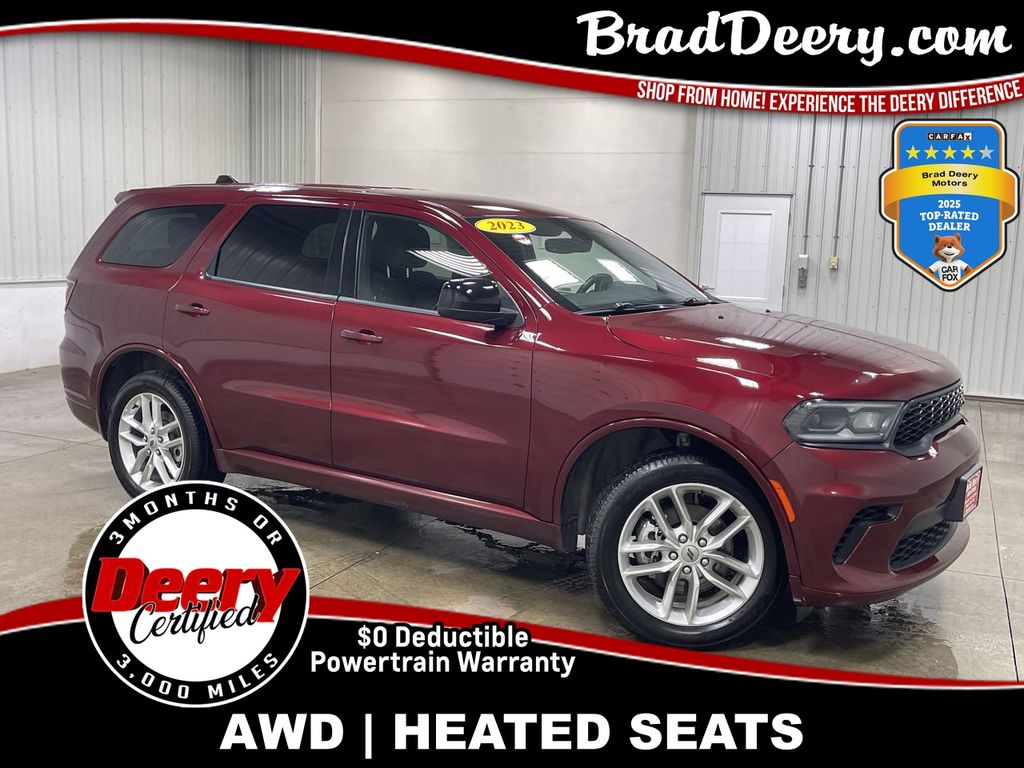 Octane Red Pearlcoat 2023 Dodge Durango GT AWD SUV / Crossover All-Wheel Drive 8-Speed Automatic