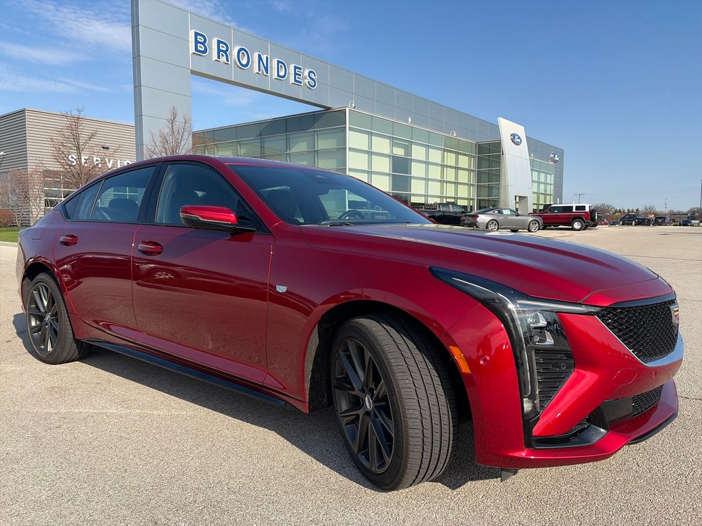 Radiant Red Tintcoat 2025 Cadillac CT5 Sport AWD Sedan All-Wheel Drive Automatic