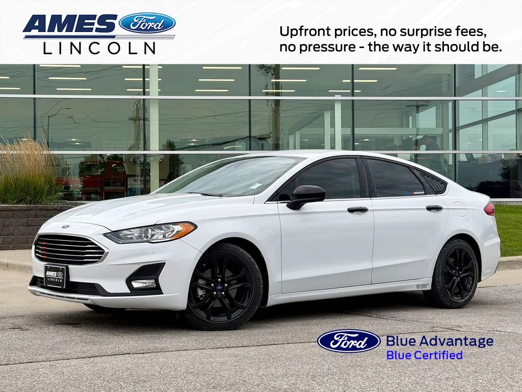 Oxford White 2019 Ford Fusion Sedan Front-Wheel Drive 6-Speed Automatic