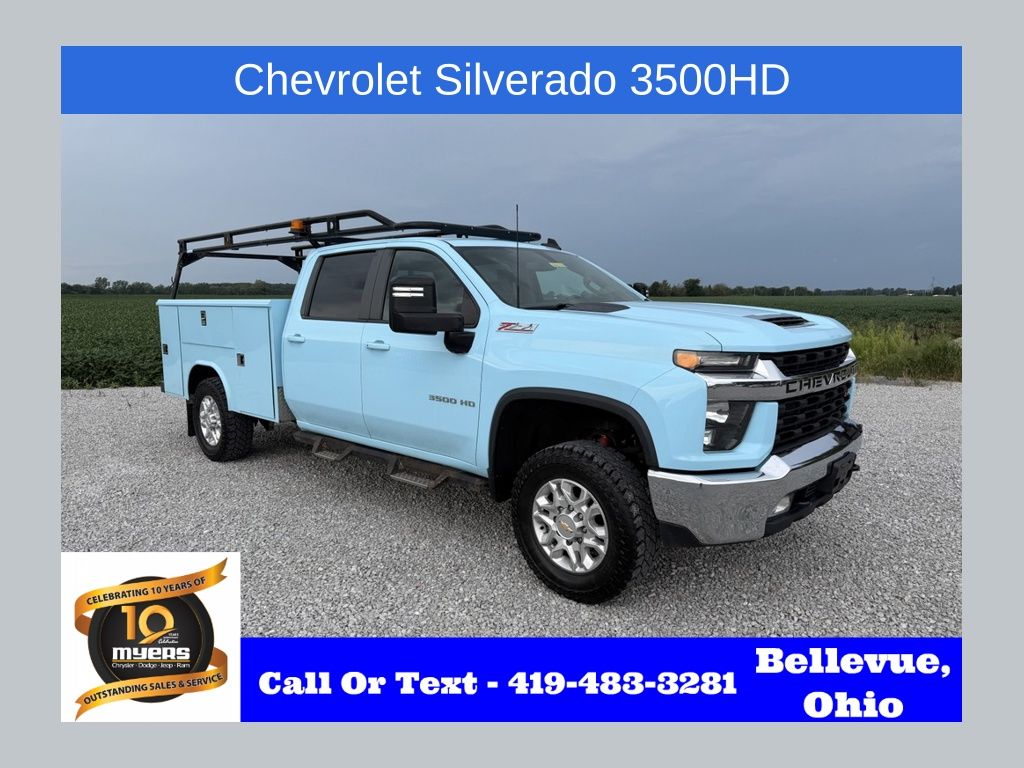 Summit White 2021 Chevrolet Silverado 3500HD Pickup Truck Four-Wheel Drive 6-Speed Automatic