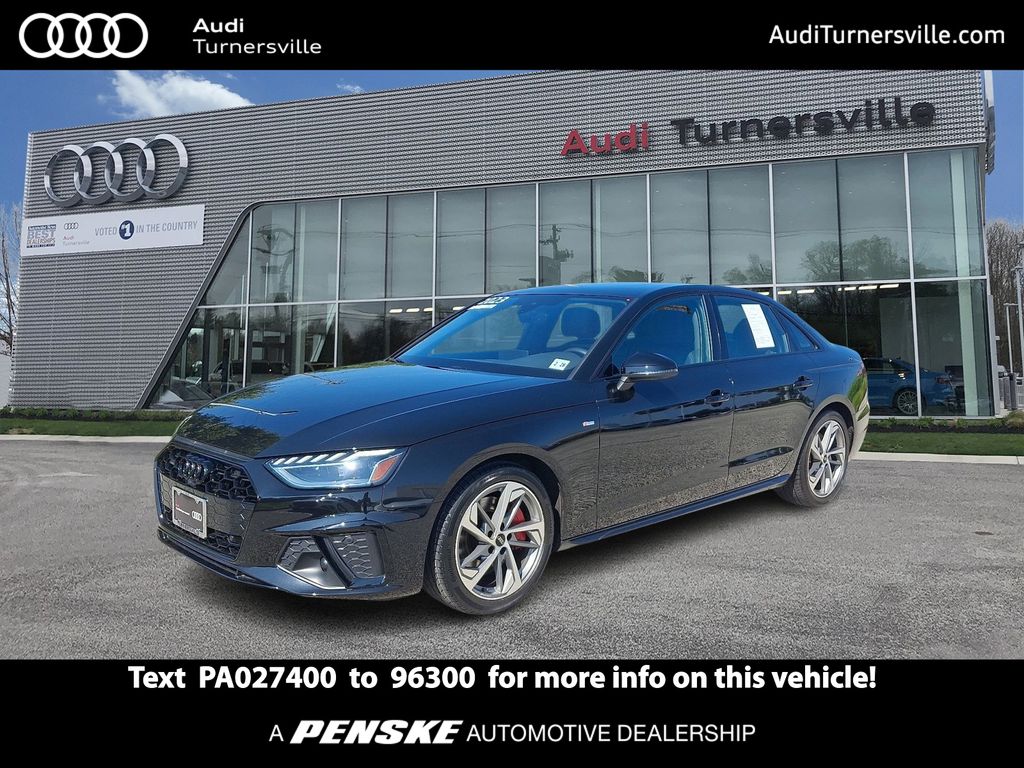 Black Metallic 2023 Audi A4 Sedan All-Wheel Drive 7-Speed Automatic