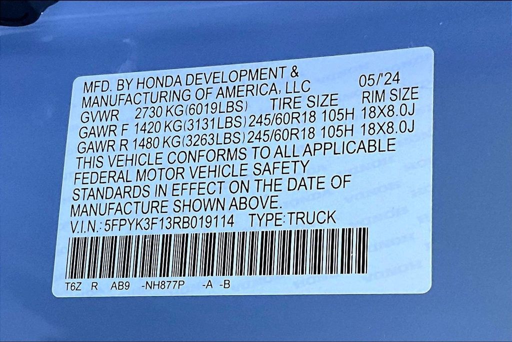 2024 Honda Ridgeline Sport - Photo 14