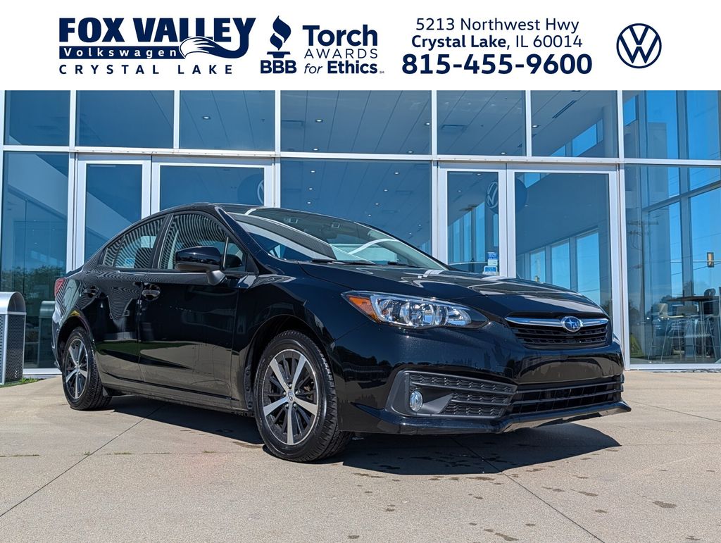 Crystal Black Silica 2023 Subaru Impreza Sedan All-Wheel Drive Continuously Variable Transmission