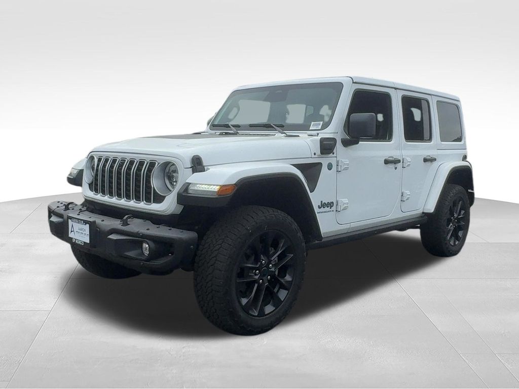 Bright White Clearcoat 2025 Jeep Wrangler 4xe SUV / Crossover Four-Wheel Drive 8-Speed Automatic