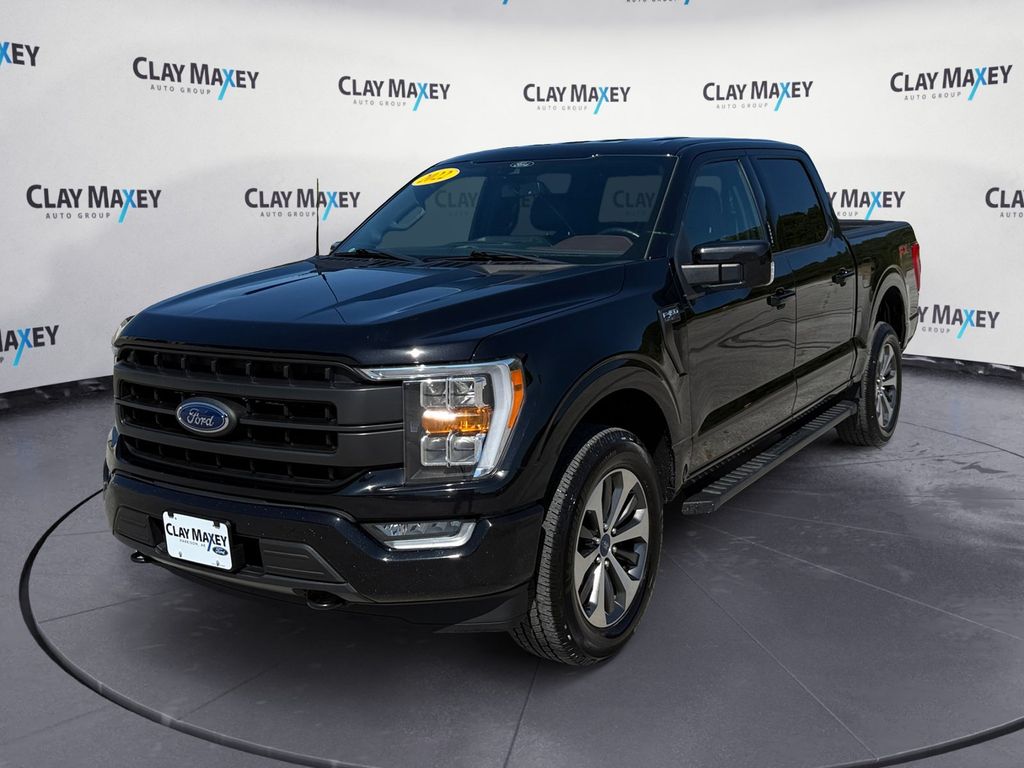 Black Metallic 2022 Ford F-150 Pickup Truck Four-Wheel Drive Automatic