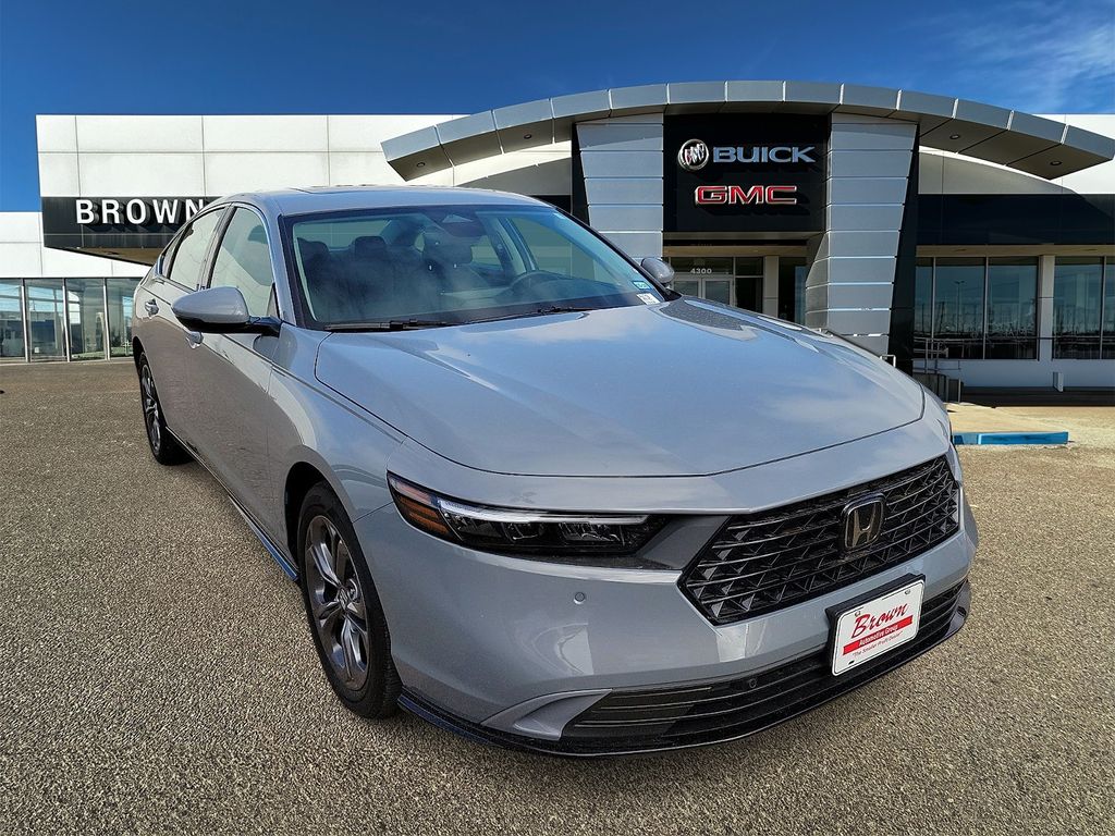 Gray 2026 Honda Accord Hybrid Sedan Front-Wheel Drive Continuously Variable Transmission