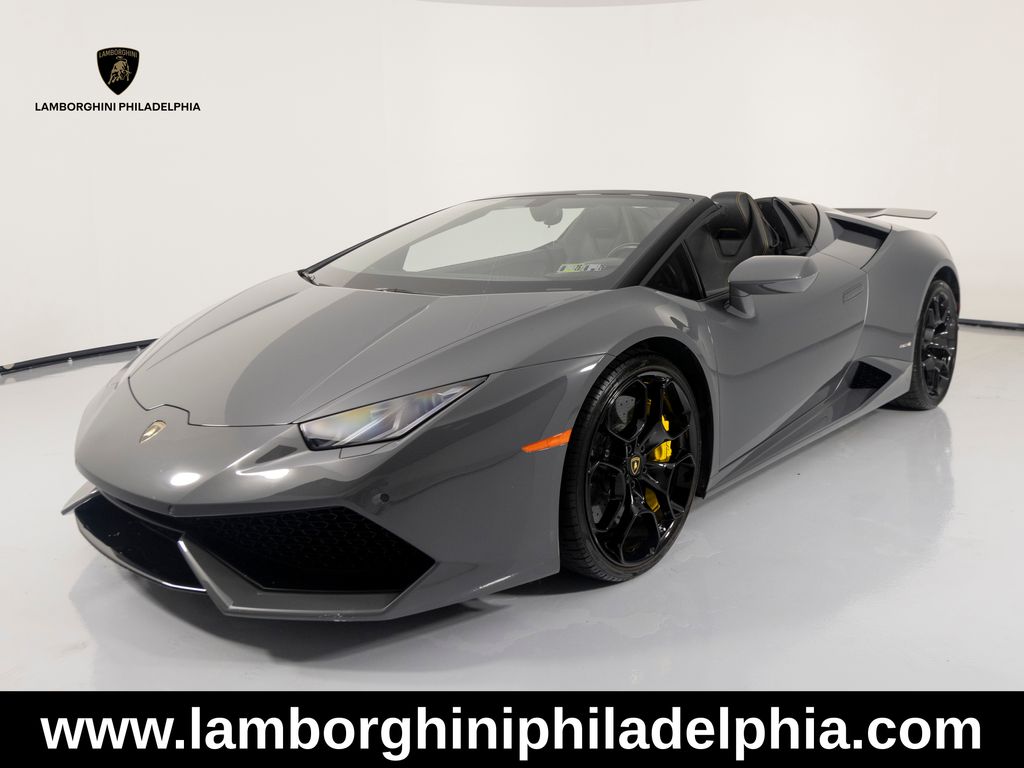 Grigio Telesto 2016 Lamborghini Huracan Convertible All-Wheel Drive 7-Speed Manual