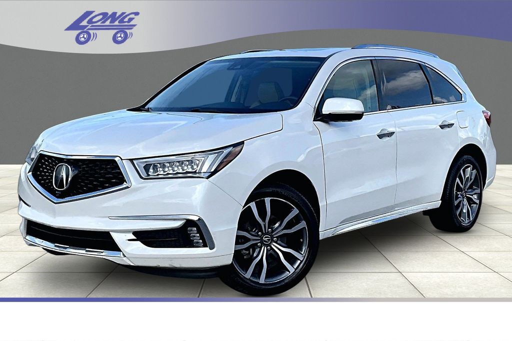 Diamond White Pearl 2019 Acura MDX SUV / Crossover All-Wheel Drive 9-Speed Automatic