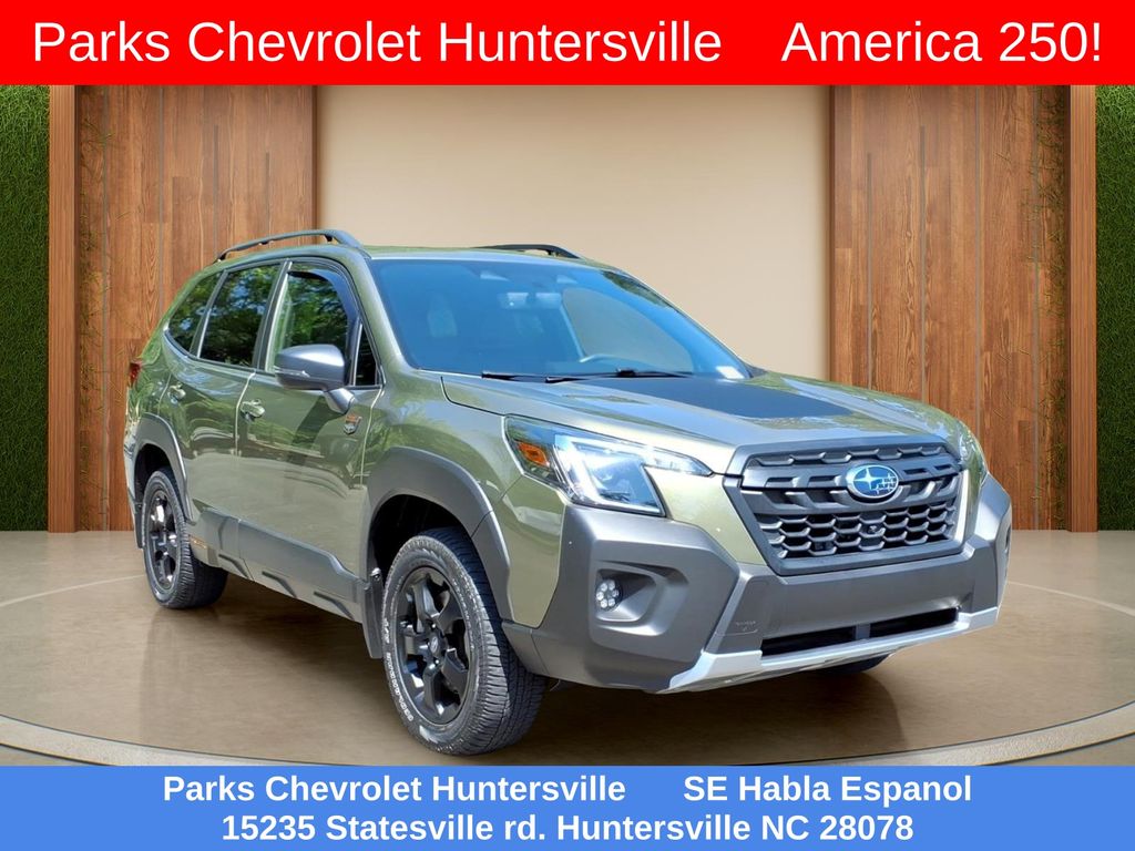 Green Metallic 2023 Subaru Forester SUV / Crossover All-Wheel Drive Continuously Variable Transmission