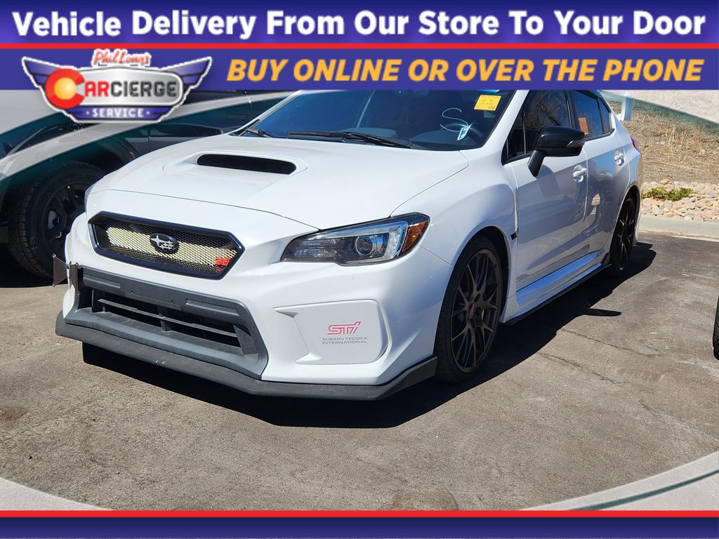 White 2020 Subaru WRX STI AWD Sedan All-Wheel Drive 6-Speed Manual