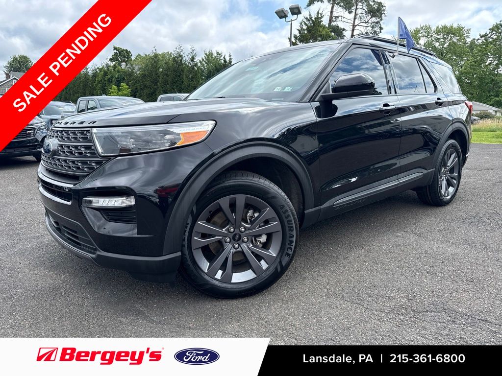 Black Metallic 2023 Ford Explorer SUV / Crossover All-Wheel Drive Automatic