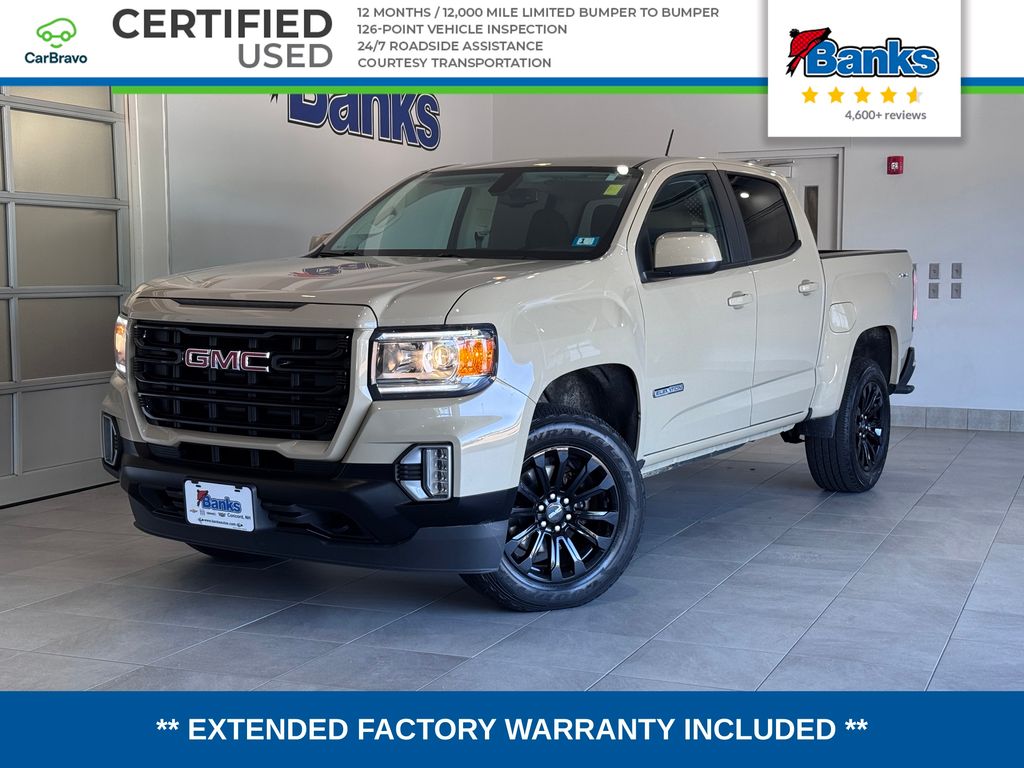 Desert Sand Metallic 2022 GMC Canyon Pickup Truck Four-Wheel Drive 8-Speed Automatic