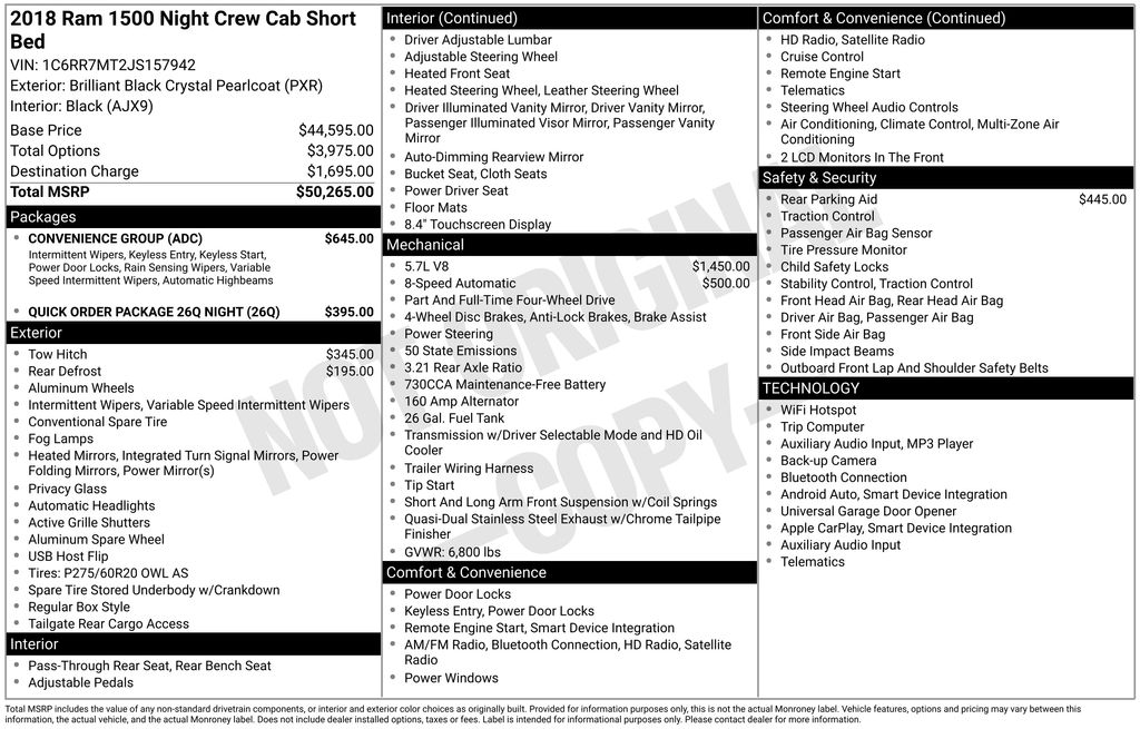 Used 2018 Black Ram Night image 5