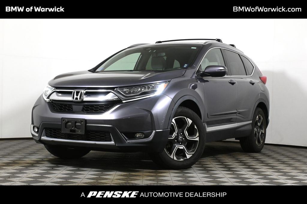 Gray (Modern Steel Metallic) 2017 Honda CR-V Touring AWD SUV / Crossover All-Wheel Drive Continuously Variable Transmission