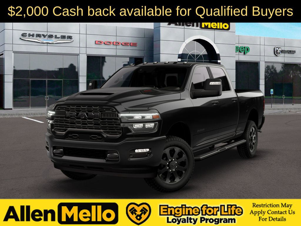 Diamond Black Crystal Pearlcoat 2026 RAM 2500 Pickup Truck Four-Wheel Drive 8-Speed Automatic