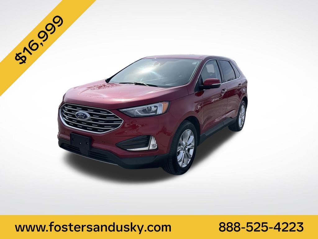 Red Metallic 2021 Ford Edge Titanium AWD SUV / Crossover All-Wheel Drive 8-Speed Automatic