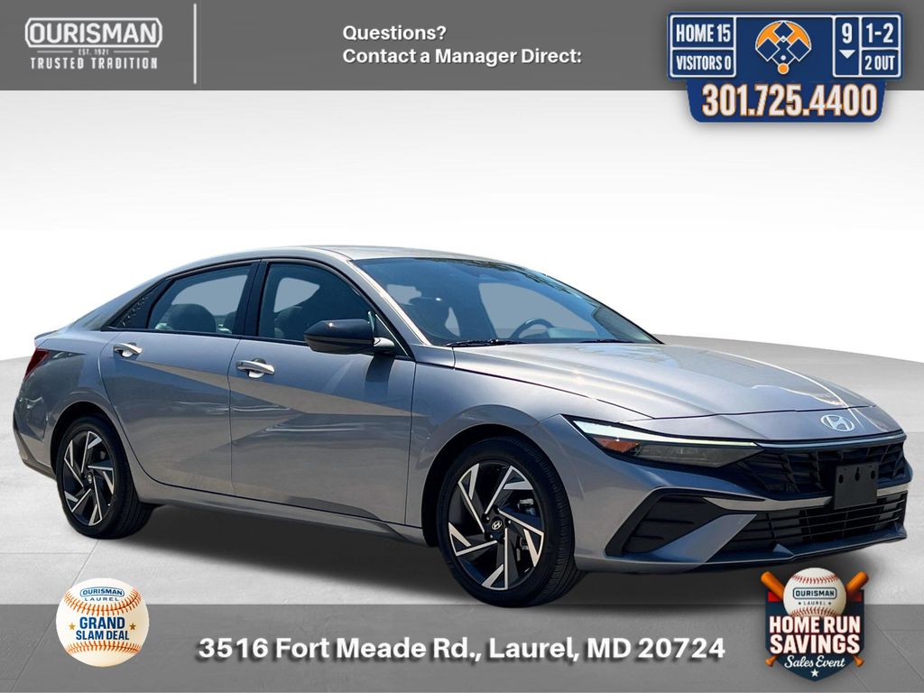 Fluid Metal 2025 Hyundai Elantra SEL Sport FWD Sedan Front-Wheel Drive Continuously Variable Transmission