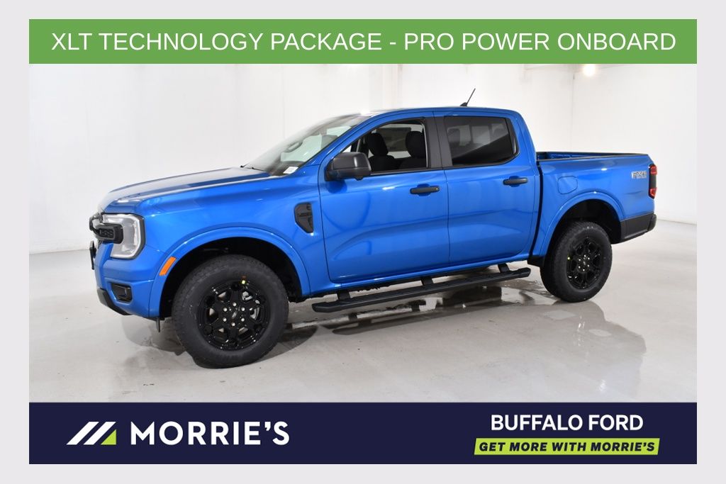 Blue Metallic 2026 Ford Ranger Pickup Truck Four-Wheel Drive Automatic