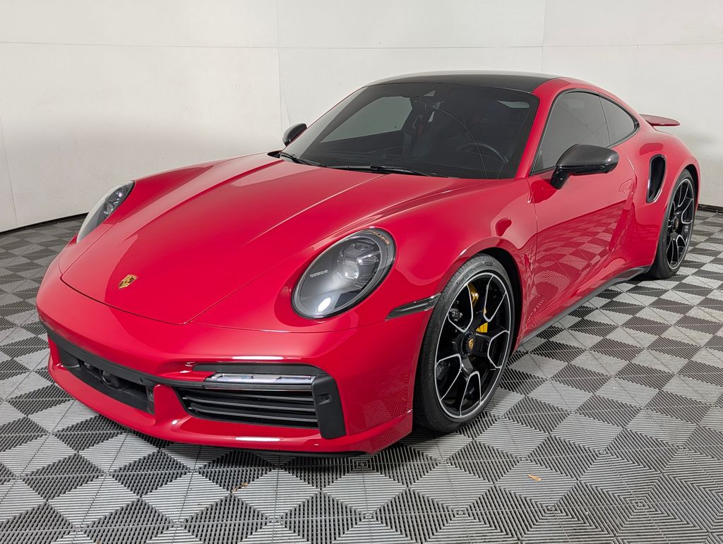 Carmine Red 2021 Porsche 911 Coupe All-Wheel Drive 8-Speed Automatic