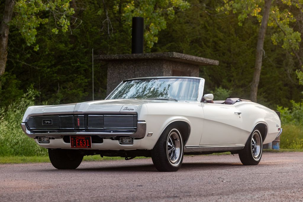 White 1969 Mercury Cougar Coupe Automatic