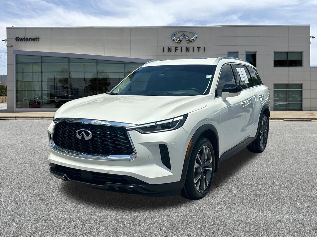 Majestic White 2025 INFINITI QX60 SUV / Crossover All-Wheel Drive 9-Speed Automatic