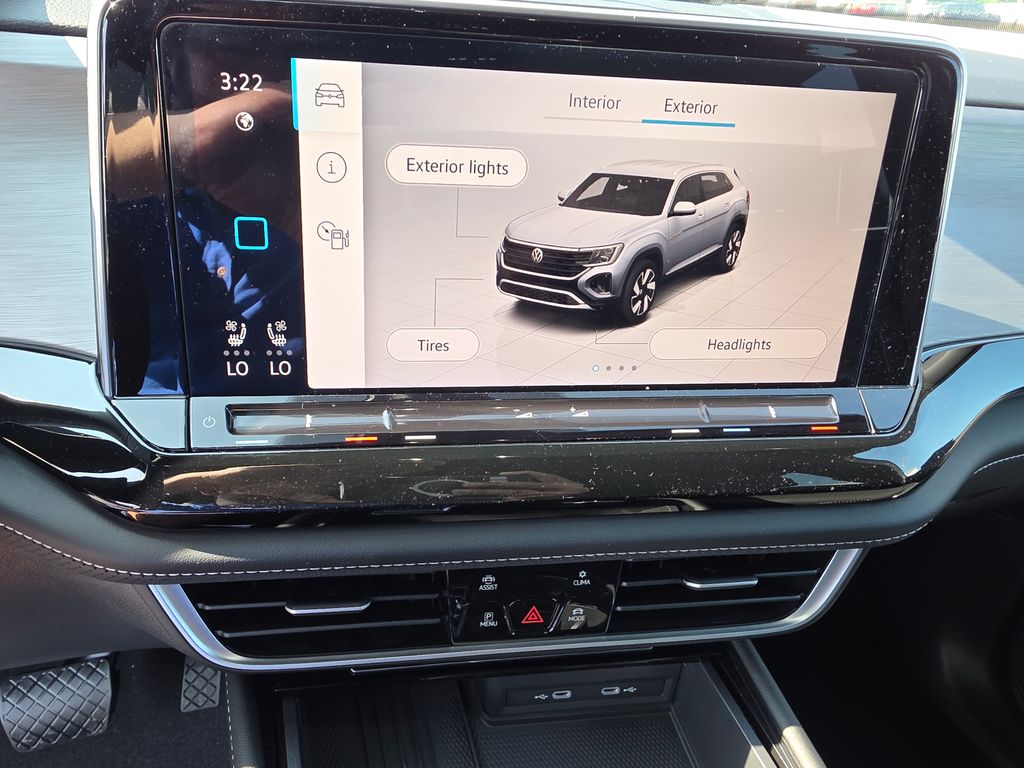 2026 Volkswagen Atlas Cross Sport 2.0T SE w/Technology White/off-white at Sutliff Volkswagen