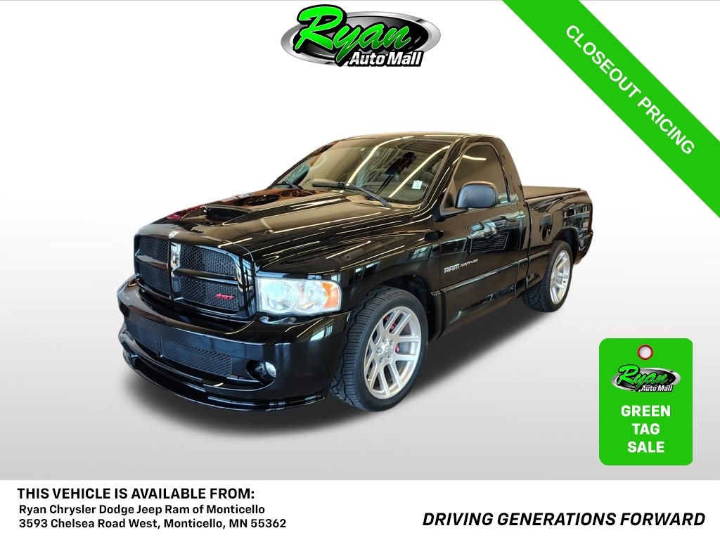 Black 2004 Dodge RAM 1500 Pickup Truck Rear-Wheel Drive 6-Speed Manual