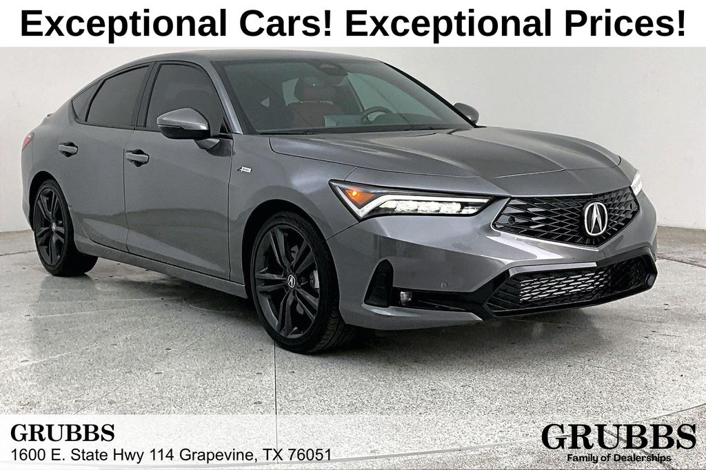 Liquid Carbon Metallic 2024 Acura Integra FWD with Technology and A-SPEC Package Sedan Front-Wheel Drive 6-Speed Manual