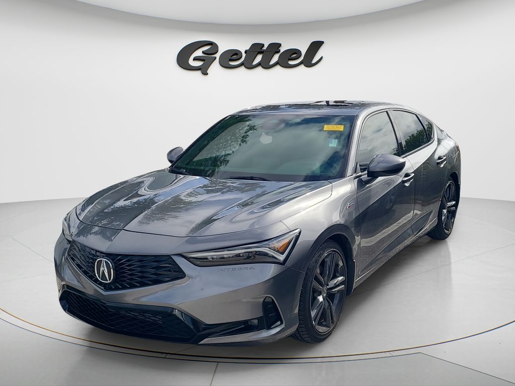 Liquid Carbon Metallic 2024 Acura Integra FWD with A-SPEC Package Sedan Front-Wheel Drive Continuously Variable Transmission