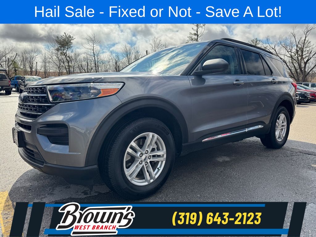 Carbonized Gray Metallic 2022 Ford Explorer XLT AWD SUV / Crossover All-Wheel Drive Automatic