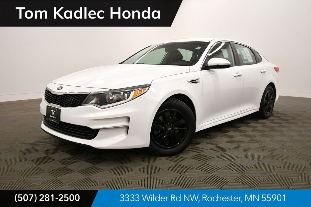Snow White Pearl 2018 Kia Optima LX Sedan Front-Wheel Drive 6-Speed Automatic