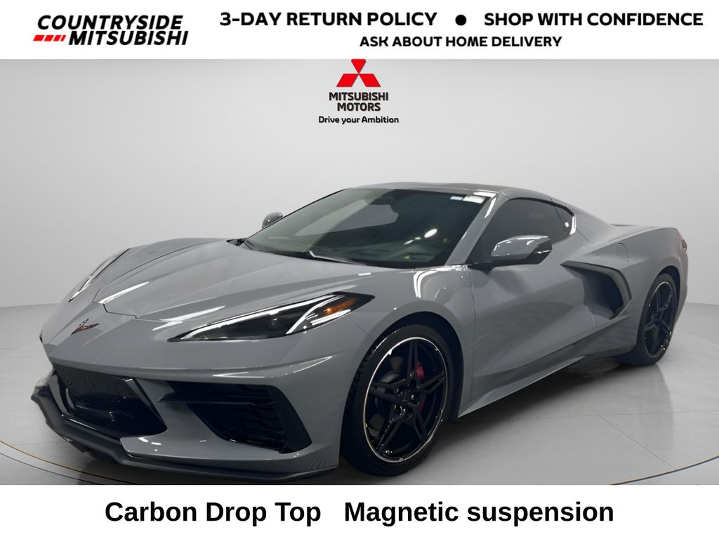 Sea Wolf Gray Tricoat 2024 Chevrolet Corvette Coupe Rear-Wheel Drive 8-Speed Dual Clutch