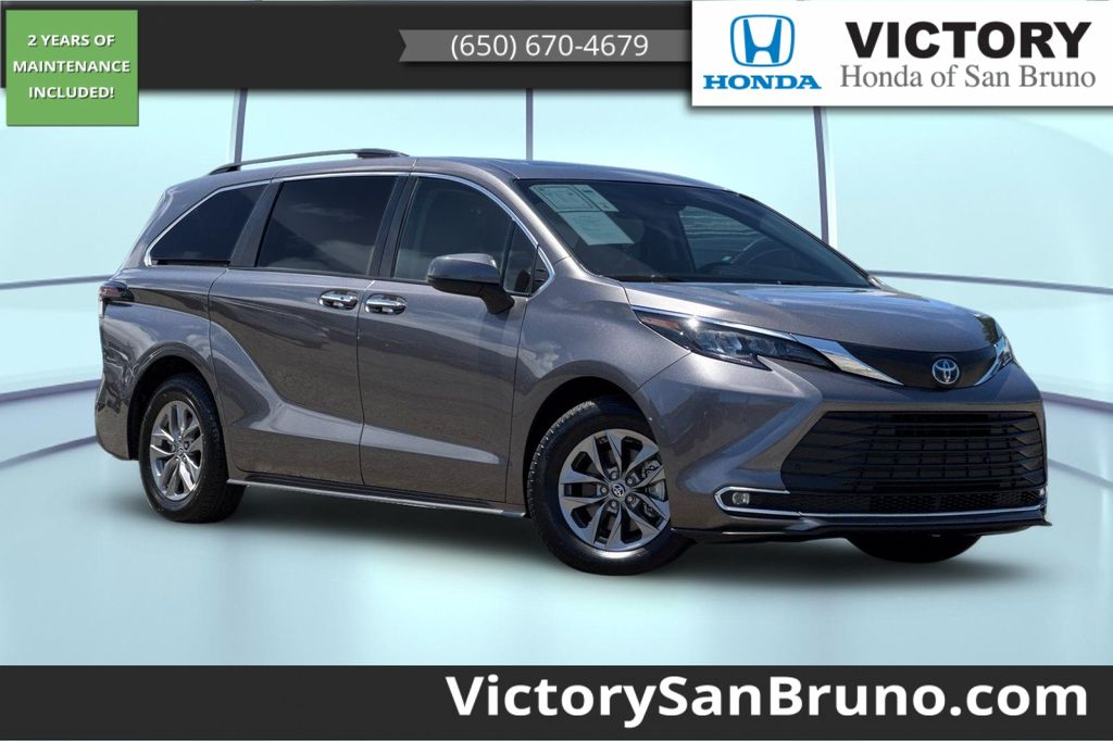 Predawn Gray Mica 2024 Toyota Sienna XLE 7-Passenger FWD Minivan Front-Wheel Drive Continuously Variable Transmission